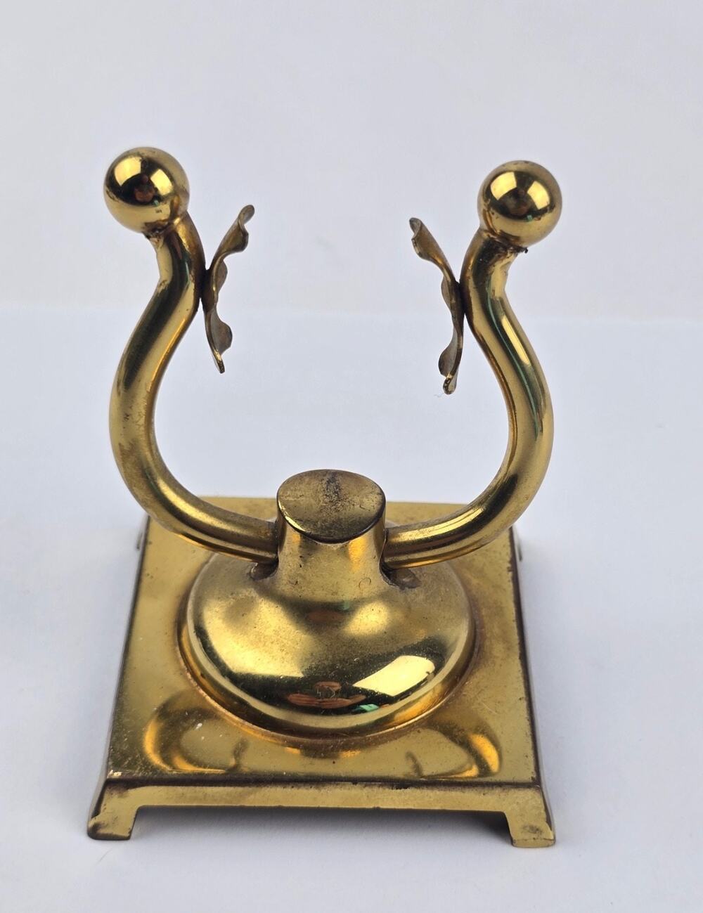 Solid brass Yoke Pocket Watch holder Harp Shaped Holds most sizes